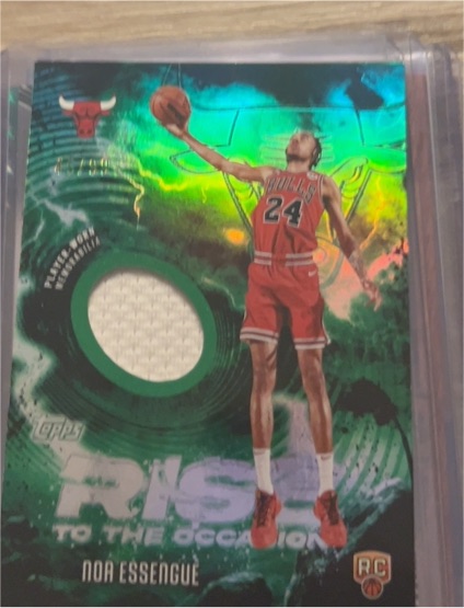 2025-26 Topps #RTO-NE Noa Essengue Rise To The Occasion Relics — front