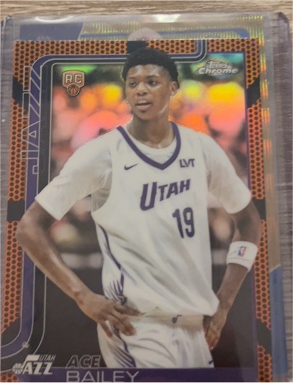 2025-26 Topps Chrome #255 Ace Bailey — front