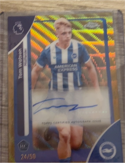 2026 Topps Chrome Premier League #CA-TW Tom Watson — front