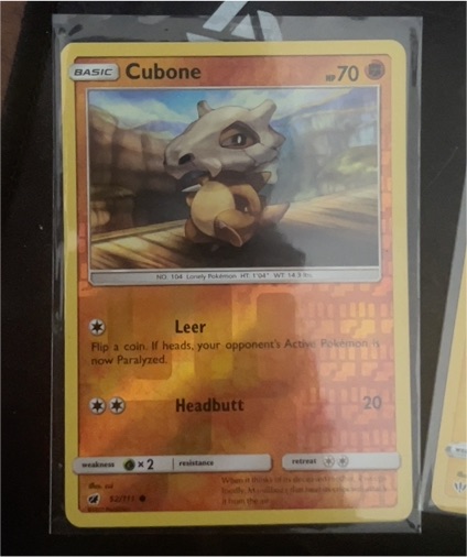 2017 Pokémon TCG Crimson Invasion #52 Cubone — front