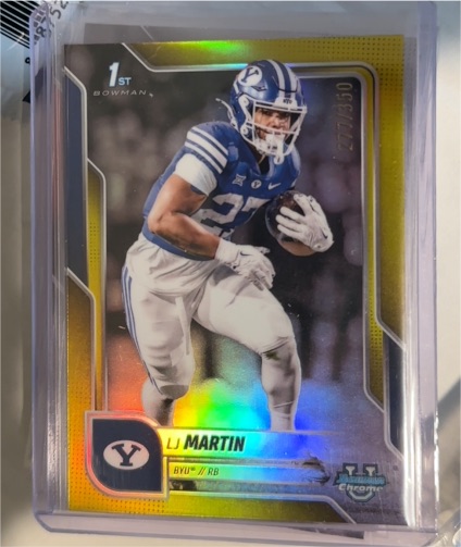 2025 Bowman University Chrome #108 LJ Martin — front