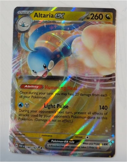 2023 Pokémon SV04 Paradox Rift #140 Altaria EX — front