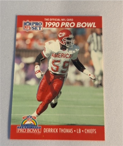 1990 Pro Set #373 Derrick Thomas — front