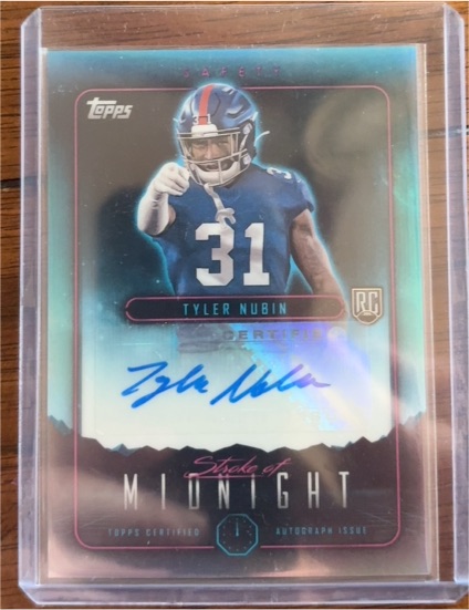 2024 Topps Midnight #SMA-TN Tyler Nubin — front