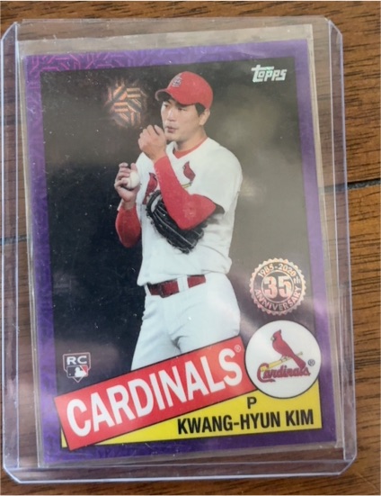 2020 Topps #85TC-14 Kwang-Hyun Kim 1985 Topps Chrome Silver Pack — front