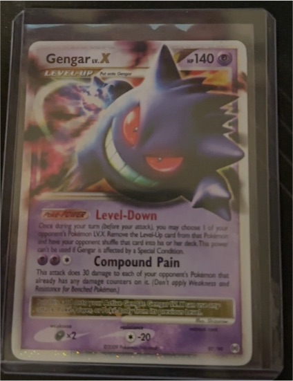 2009 Pokémon Platinum Arceus #97 Gengar LV.X — front