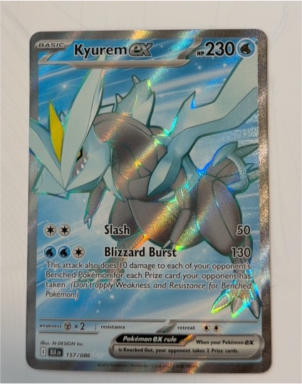 2025 Pokémon #157 Kyurem ex — front