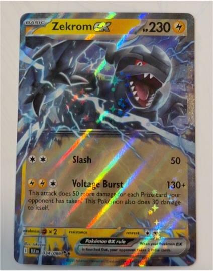 2025 Pokémon Scarlet & Violet #034 Zekrom ex — front