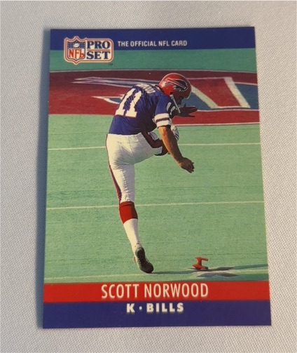 1990 Pro Set #42 Scott Norwood — front