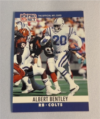 1990 Pro Set #128 Albert Bentley — front