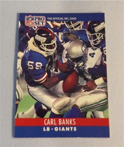 1990 Pro Set #223 Carl Banks New York Giants — front