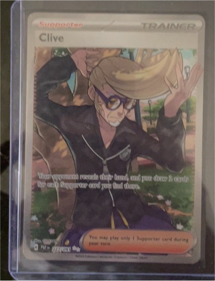 2024 Pokémon Paldean Fates #227 Clive — front