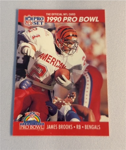 1990 Pro Set #336 James Brooks — front
