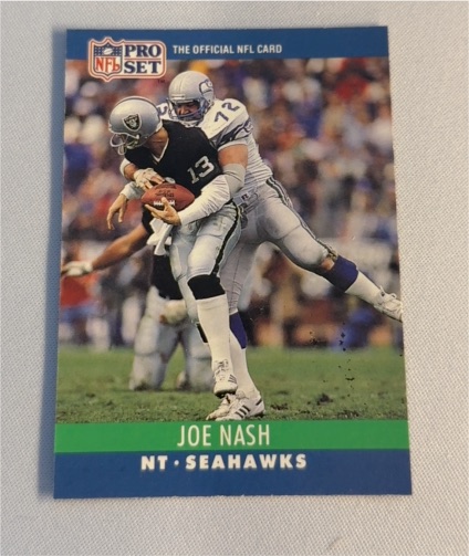 1990 Pro Set #304 Joe Nash Seattle Seahawks — front