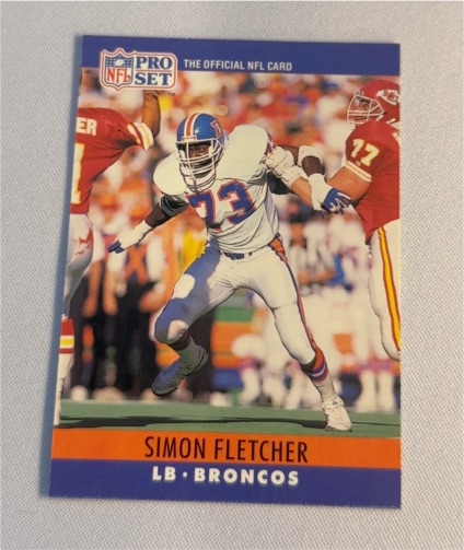 1990 Pro Set #89 Simon Fletcher — front