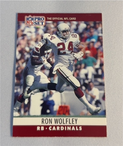 1990 Pro Set #264 Ron Wolfley — front