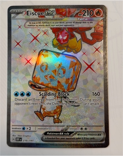 2022 Pokémon Sv03: Obsidian Flames #210 Eiscue ex — front