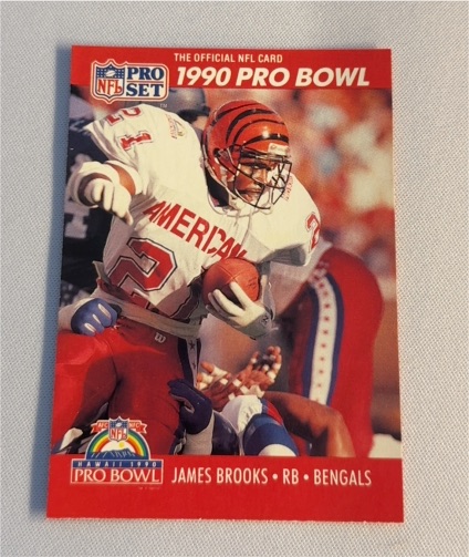 1990 Pro Set #336 James Brooks Cincinnati Bengals Pro Bowl — front