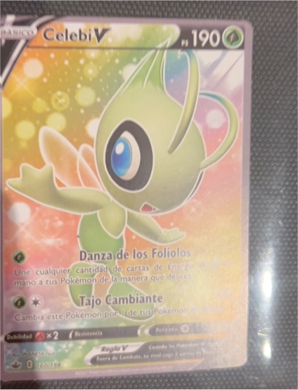 2021 Pokémon Chilling Reign #160 Celebi V — front