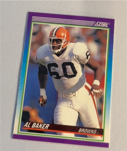 1990 Score #479 Al Baker Cleveland Browns — front