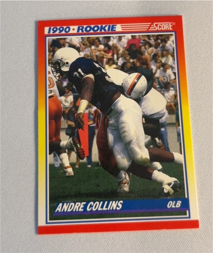 1990 Score #630 Andre Collins Rookie — front