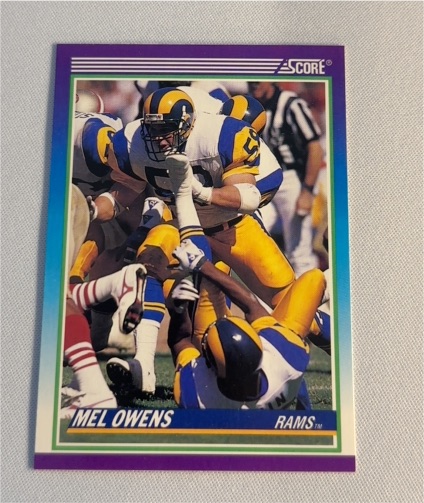 1990 Score #499 Mel Owens — front