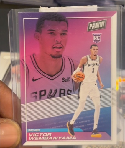 2023-24 Panini Player of the Day #51 Victor Wembanyama Rookie Card — front