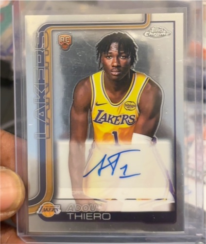 2025-26 Topps Chrome #TCAR-AT Adou Thiero Rookie Autograph — front