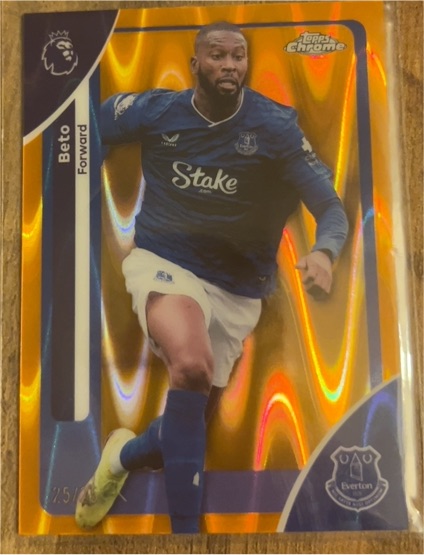 2026 Topps Chrome Premier League #90 Beto Everton — front