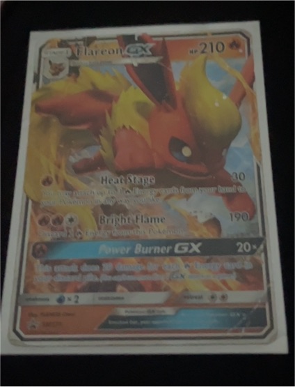 Pokémon TCG SM Black Star Promo #SM171 Flareon GX — front