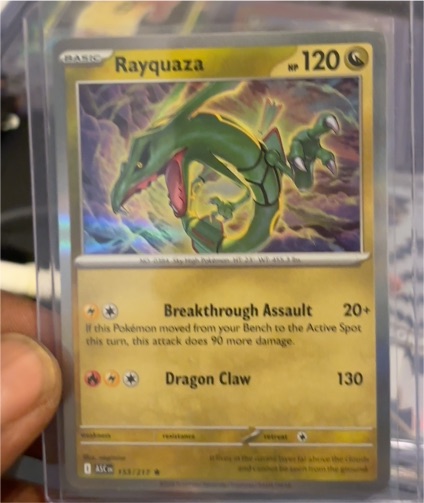 2020 Pokémon TCG Ascended Heroes #153 Rayquaza — front