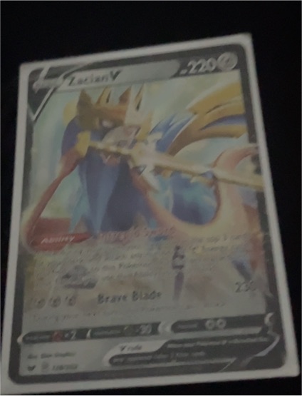 2019 Pokémon Sword & Shield #138 Zacian V — front