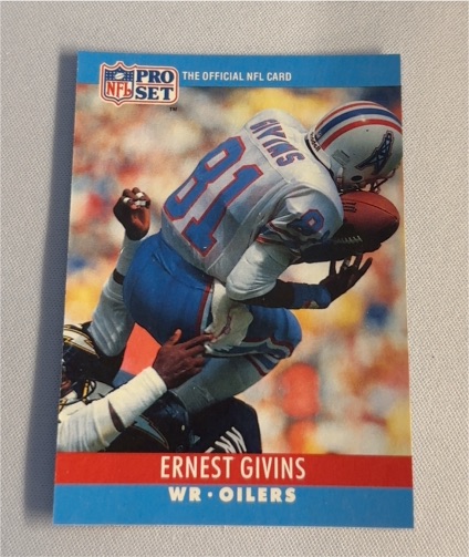 1990 Pro Set #119 Ernest Givins — front