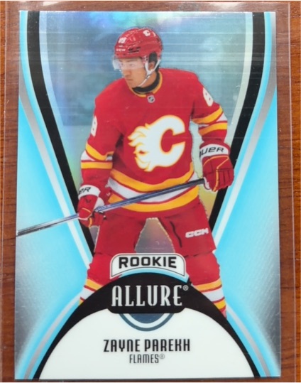 2025-26 Upper Deck Allure #102 Zayne Parekh Rookie Calgary Flames — front