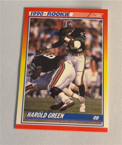 1990 Score #628 Harold Green Rookie — front