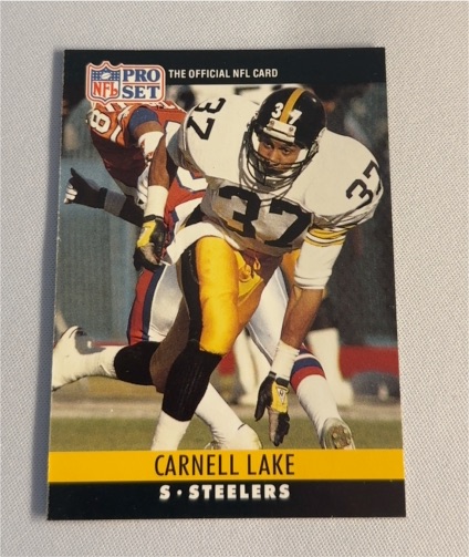 1990 Pro Set #269 Carnell Lake — front