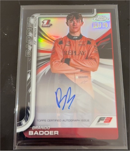 2025 Topps Chrome Formula 1 #44 Brando Badoer — front