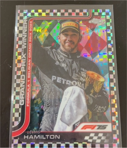2025 Topps Chrome Formula 1 #106 Lewis Hamilton Grand Prix Winner — front