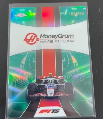 2025 Topps Chrome Formula 1 #180 MoneyGram Haas F1 Team Logo — front