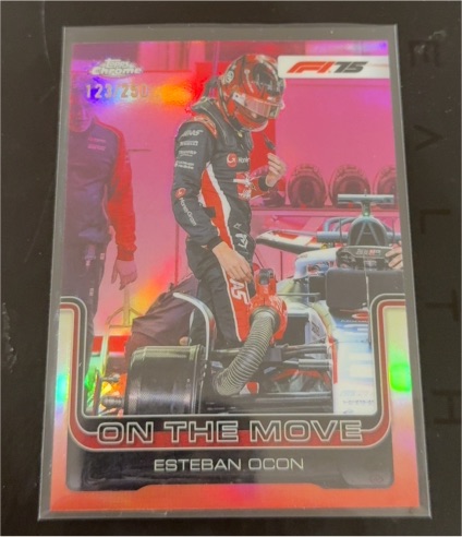 2025 Topps Chrome Formula 1 #190 Esteban Ocon On The Move — front
