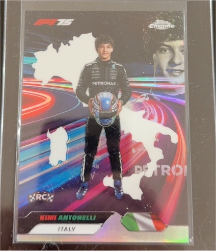 2025 Topps Chrome F1 #NN-4 Kimi Antonelli Neon Nations — front