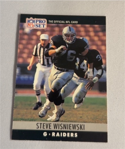1990 Pro Set #160 Steve Wisniewski — front