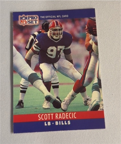 1990 Pro Set #44 Scott Radecic Buffalo Bills — front