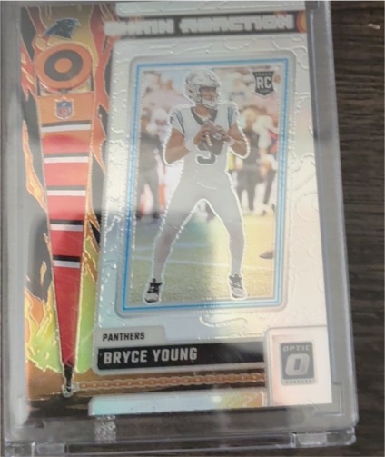 2023 Panini Donruss Optic #CR-BY Bryce Young Chain Reaction Silver Rookie — front