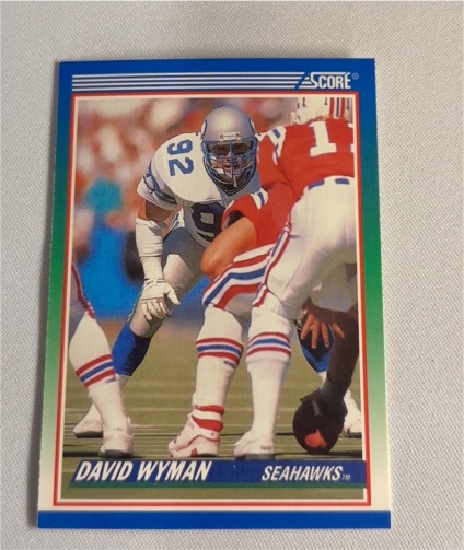 1990 Score #393 David Wyman — front