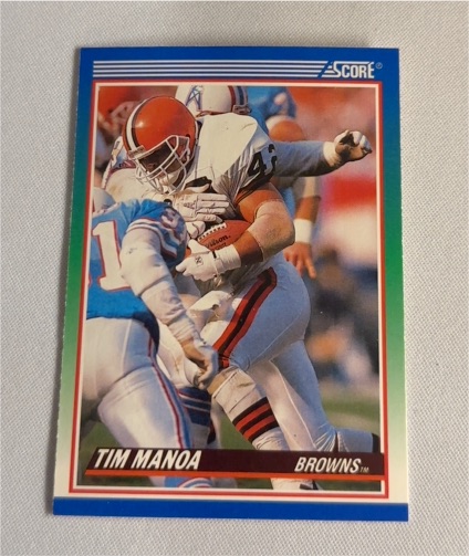 1990 Score #403 Tim Manoa — front