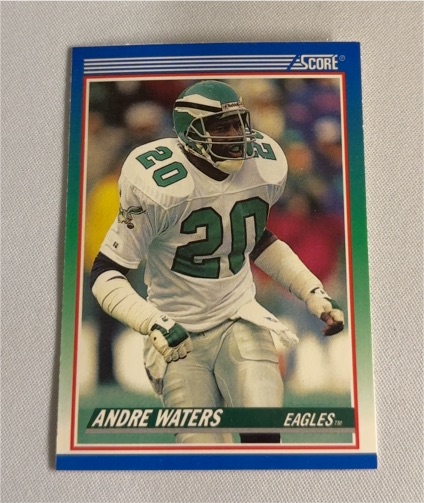 1990 Score #413 Andre Waters Philadelphia Eagles — front