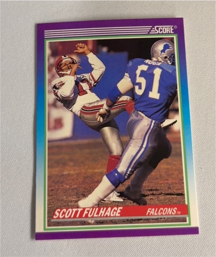 1990 Score #518 Scott Fulhage — front