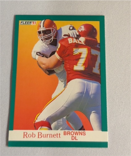 1991 Fleer #32 Rob Burnett — front