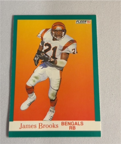 1991 Fleer #16 James Brooks — front